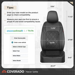 Coverado-seat-protectors guard against spills, stains, and pet hair.