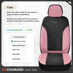 Coverado secure-fit straps and metal hooks prevent shifting in motion