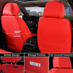 Coverado universal-fit design with airbag exits preserving safety features