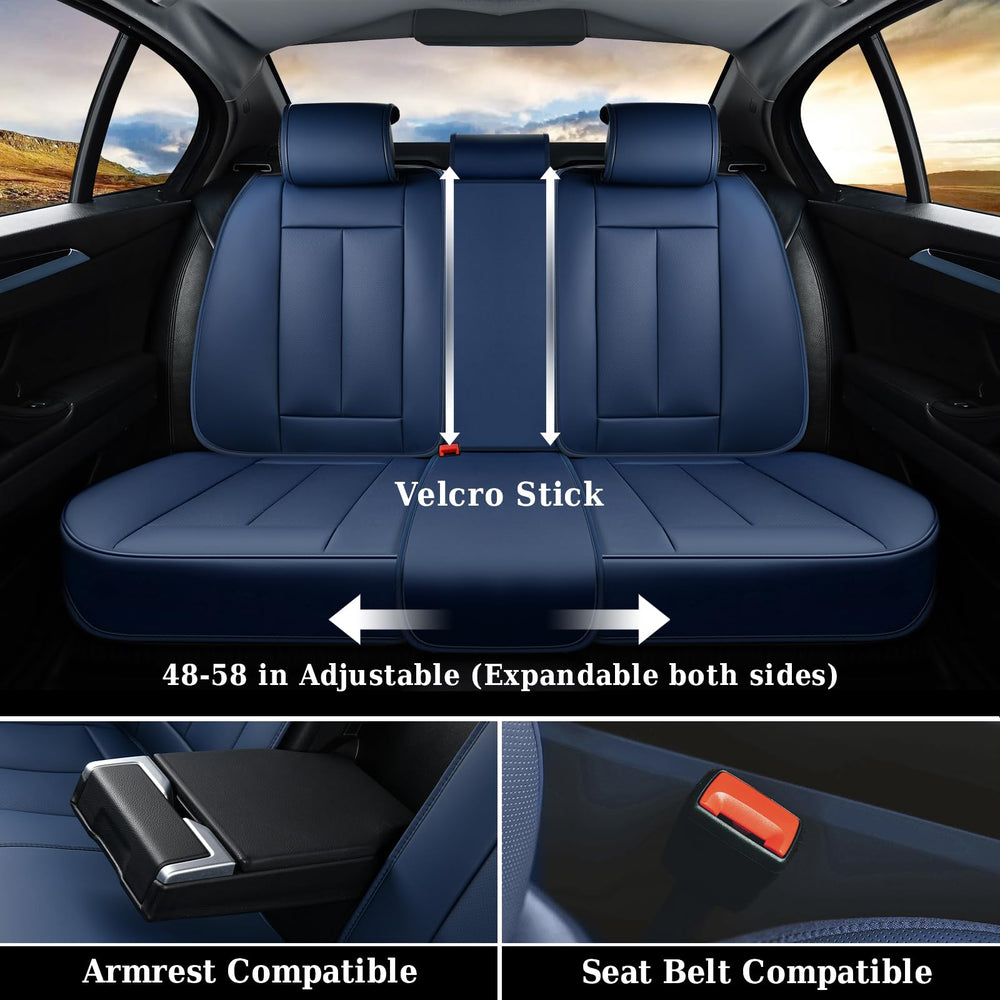 Coverado universal-fit car seat covers fit most vehicles for quick upgrading.