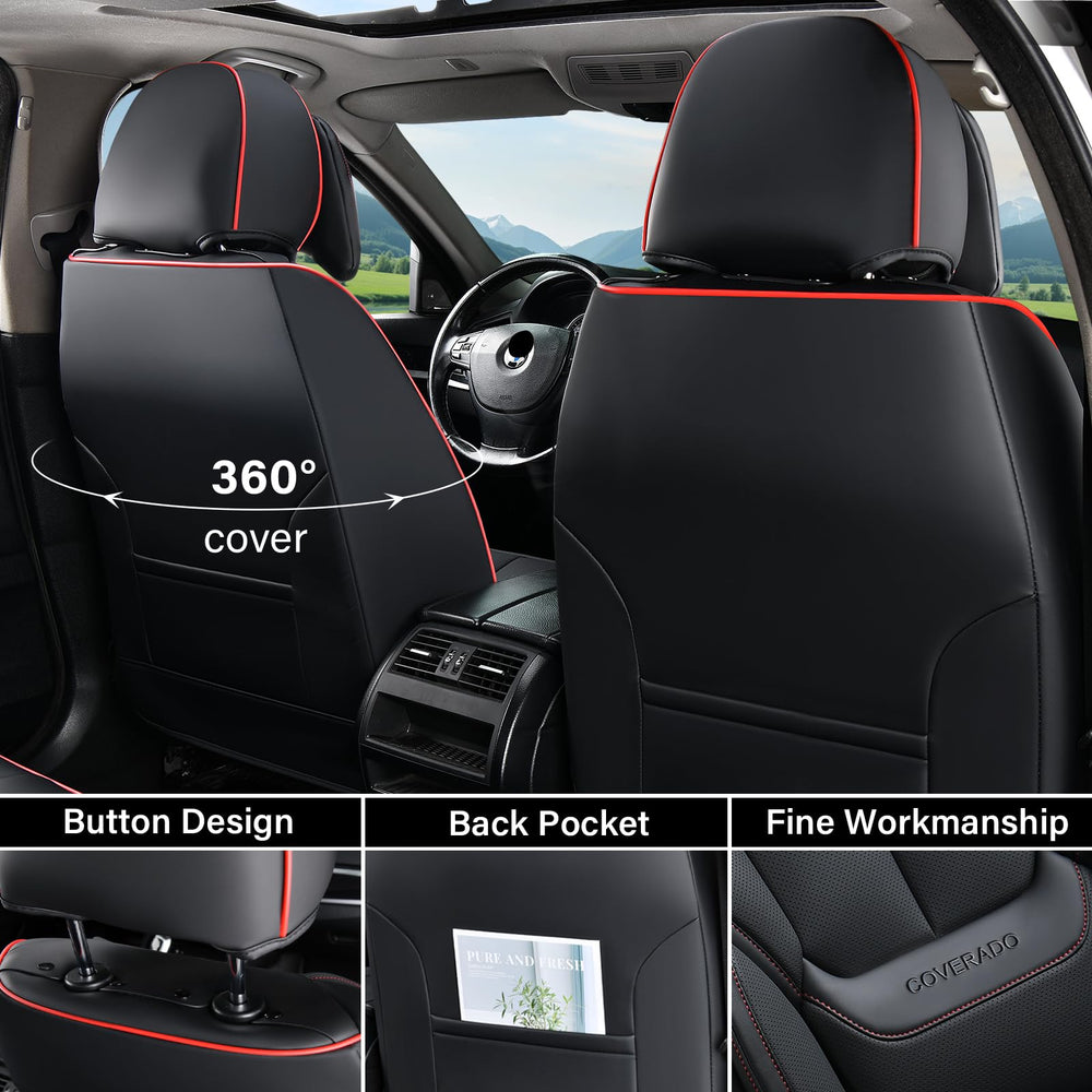 Coverado waterproof Nappa leather test suggests spill protection and easy cleaning.
