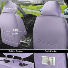Coverado waterproof seat cover keeps upholstery dry during spills and pet messes.