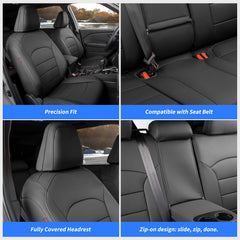 Easy wipe-clean surface for Coverdream Forester seat covers after trips.