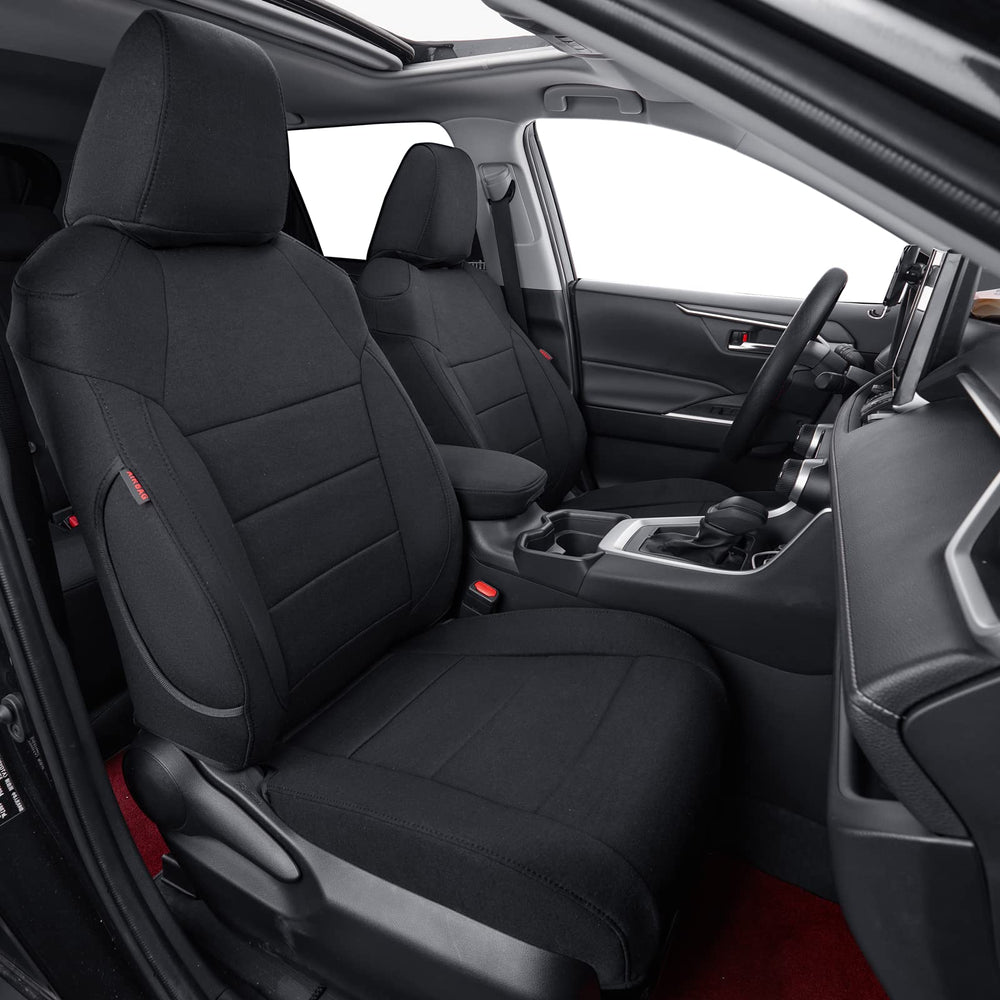coverdream RAV4 PHEV front seat covers protect seats with OEM-style look.