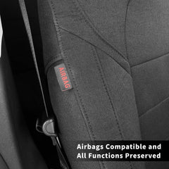 Coverdream Rav4 airbag compatible seat cover maintains safety without interfering with airbags.