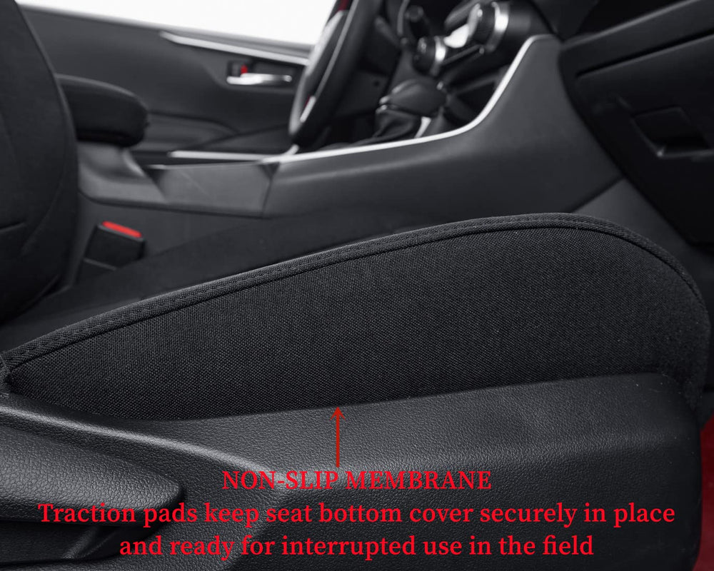 Coverdream Rav4 breathable fabric seat cover keeps the cabin comfortable.