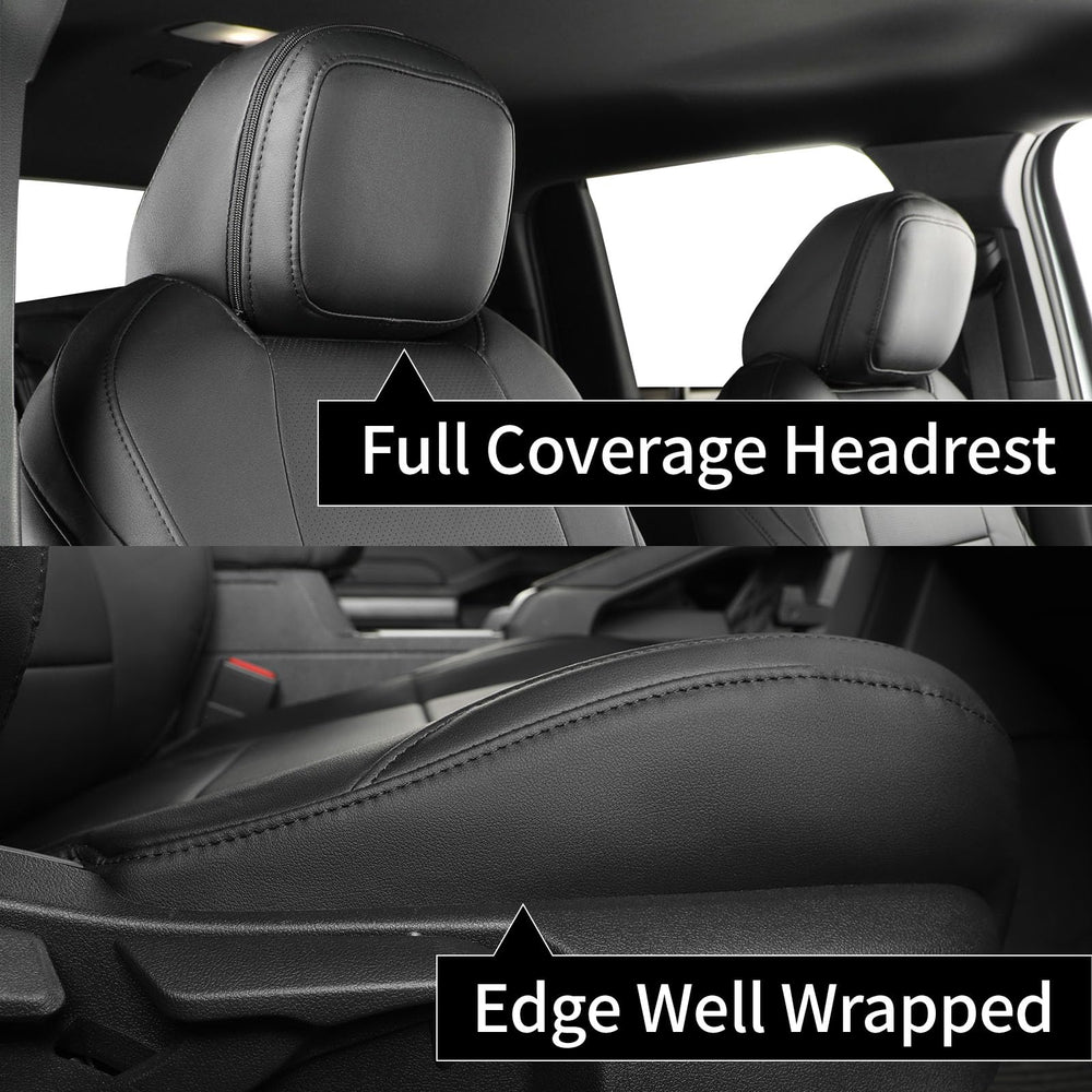 Coverdream Tacoma seat covers full set on front and rear seats for complete protection