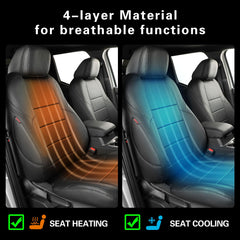 Coverdream Tacoma seat covers leather texture enhances the interior aesthetics