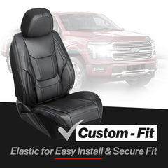 Coverland F-150 front seat cover fit ensures full protection and style.