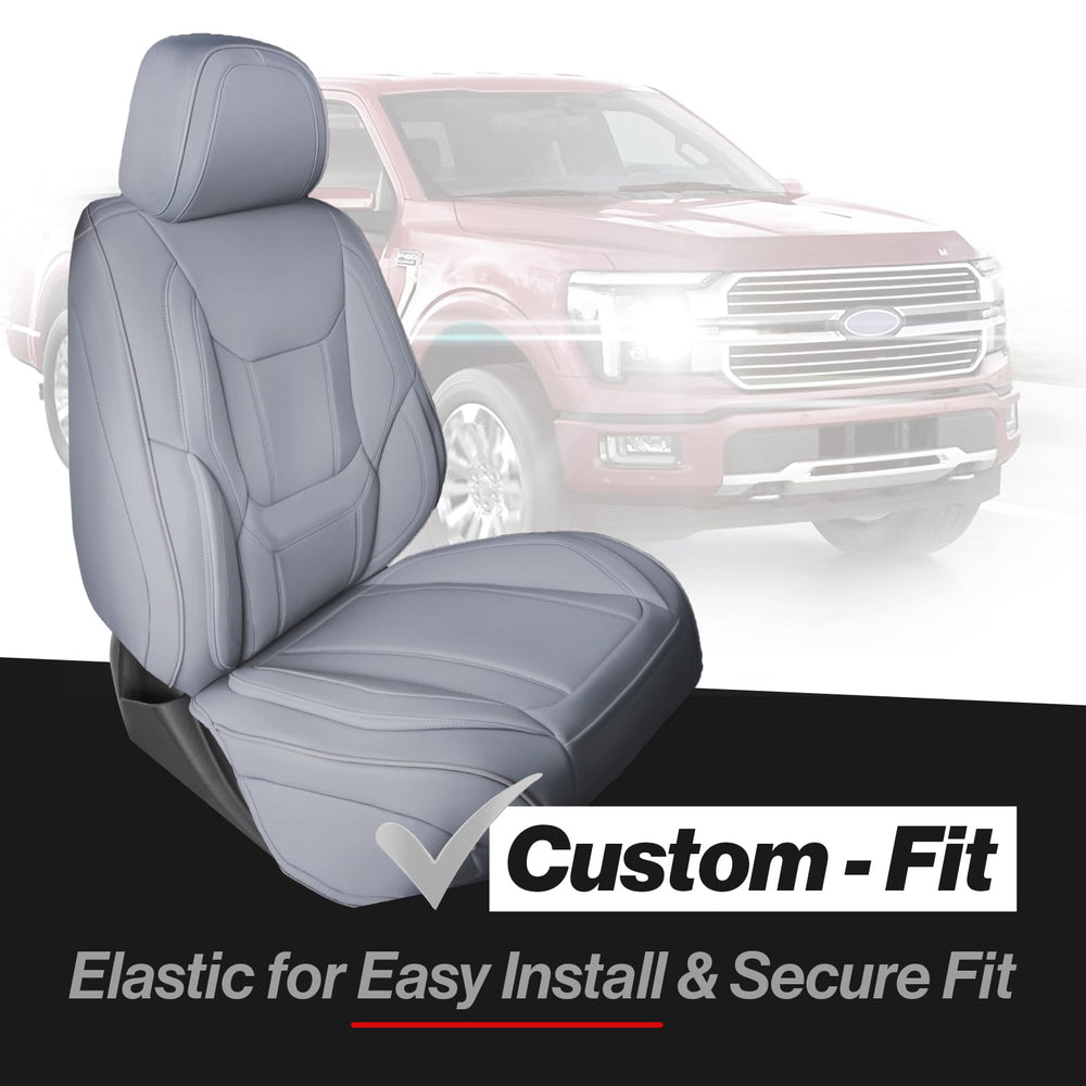 Coverland Ford F-150 front seat cover memory foam support for comfort.