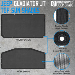 Coverspec sun shade with side bungees stays taut at highway speeds