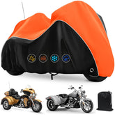 CovERVIN trike cover with antenna opening protects Harley Freewheeler from rain.