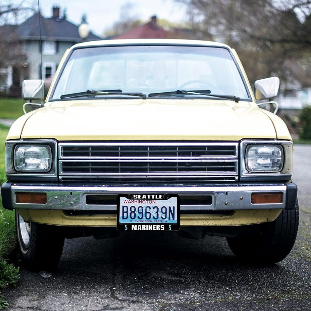 COVEUEWGLK license plate frame aluminum construction, lightweight and tough.