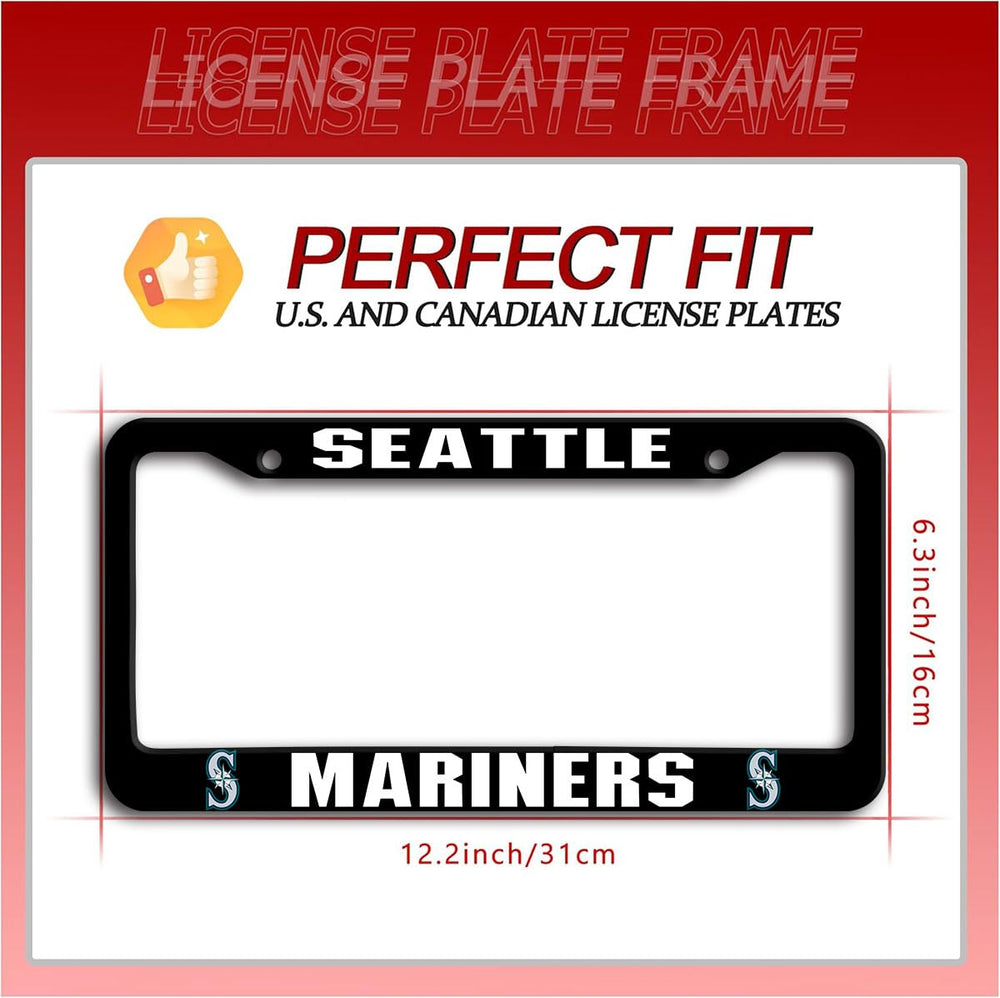 COVEUEWGLK license plate frame in matte black for the rear view, reliable mounting.