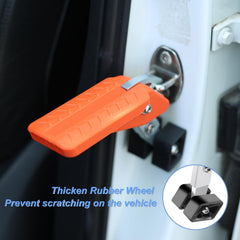 COWVIE car door step pedal anti-slip surface enhances grip