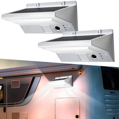 COXSENI solar RV porch light 2-pack for bright entry lighting