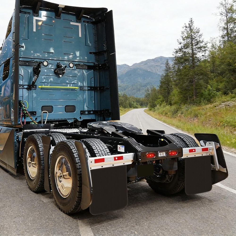 CPOWACE 24x30 mud flaps keep trucks clean after long hauls