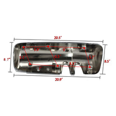 CPOWACE easy-install step diagram for Kenworth mirror cover alignment.