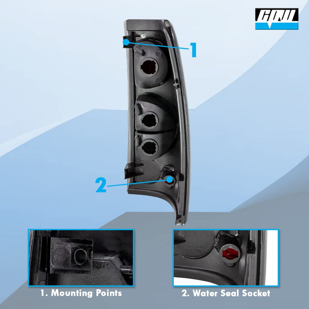 CPW tail lights for Silverado 3500 rear enhance safety in poor weather