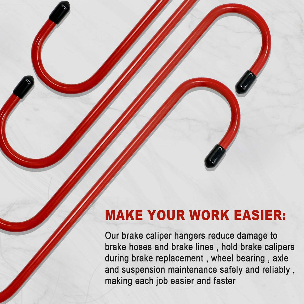 C Q CHANG QI brake caliper hanger hook with bright powder-coated finish for visibility.