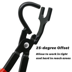 Side view of the ergonomic handle on the C Q CHANG QI exhaust tool.
