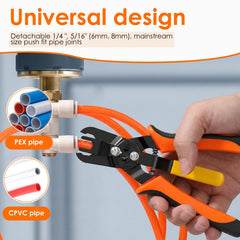 CQDAXUMY Air Line Removal Tool Pliers side view showing slim jaws