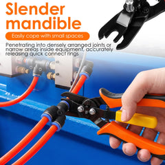 CQDAXUMY Push-to-Connect fittings disconnect action in use