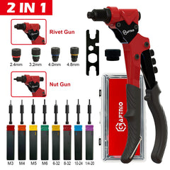 CRAFTNIO 360° swivel head close-up for overhead riveting