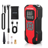 CRAFTSMAN inflator front view showing compact design and portability