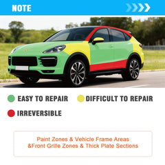 CRAFTZONE nitrile gloves protect hands during dent removal tasks