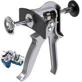 Craimil Speedy Brake Pad Spreader in piston-contact pose, enabling fast pad compression.