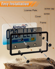 CRAPOZ license plate holder shows weather-ready ABS construction.