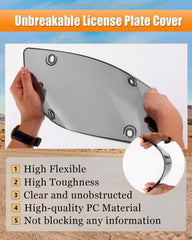 CRAPOZ 2-pack includes screws, caps, and washers for secure mounting.