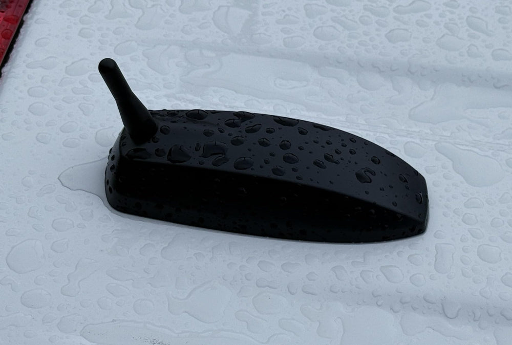 CravenSpeed Stubby Jr mounted on GMC Canyon, installed close-up, secure stock-antenna replacement.