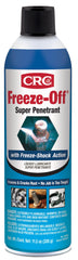 CRC Freeze-Off Super Penetrant aerosol can cooling on contact to crack rust and penetrate deeper.