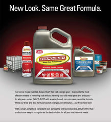CRC Thermocure in engine compartment shows easy application and rust scale removal potential.