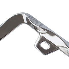 Creathome 3D Curly Wave chrome license frame dimensions 13-by-6-6-by-0-43-in