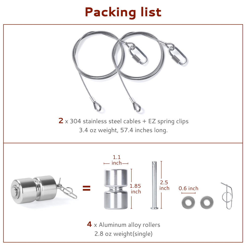 Creative.C 1-4-inch clevis pins and washers ensure secure connections