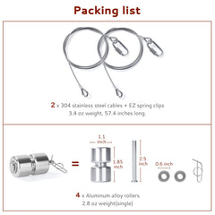Creative.C 1-4-inch clevis pins and washers ensure secure connections