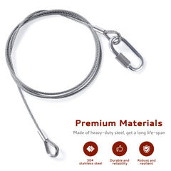 Creative.C 304 stainless steel cable, 57.4 inches, durable lifting for trailer components