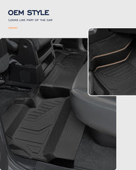 CreekT front-center mats keep the crew cab floor dry.