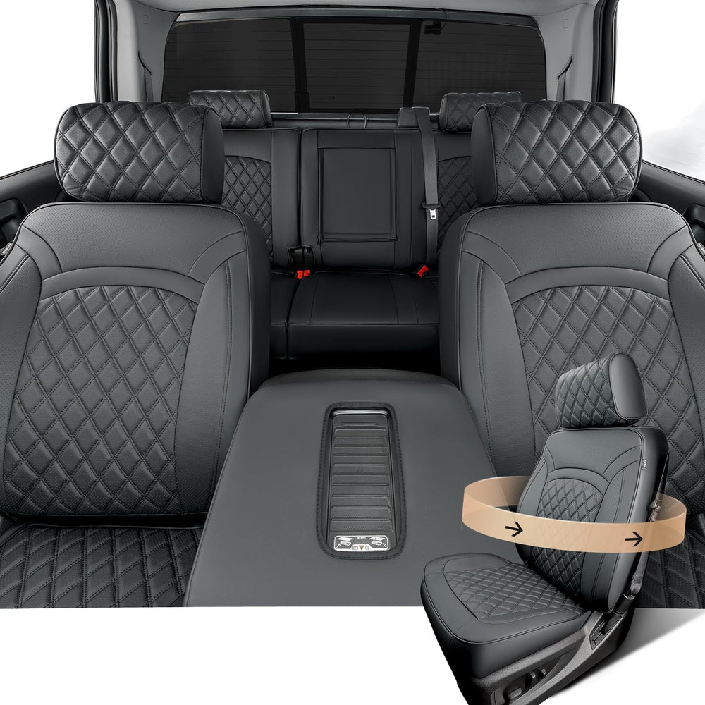 CreekT full-coverage front seat covers protect upholstery and resist daily wear.