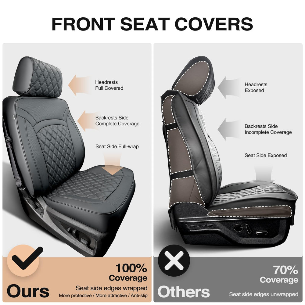 CreekT full-coverage rear seat covers shield back seats from spills and dirt.