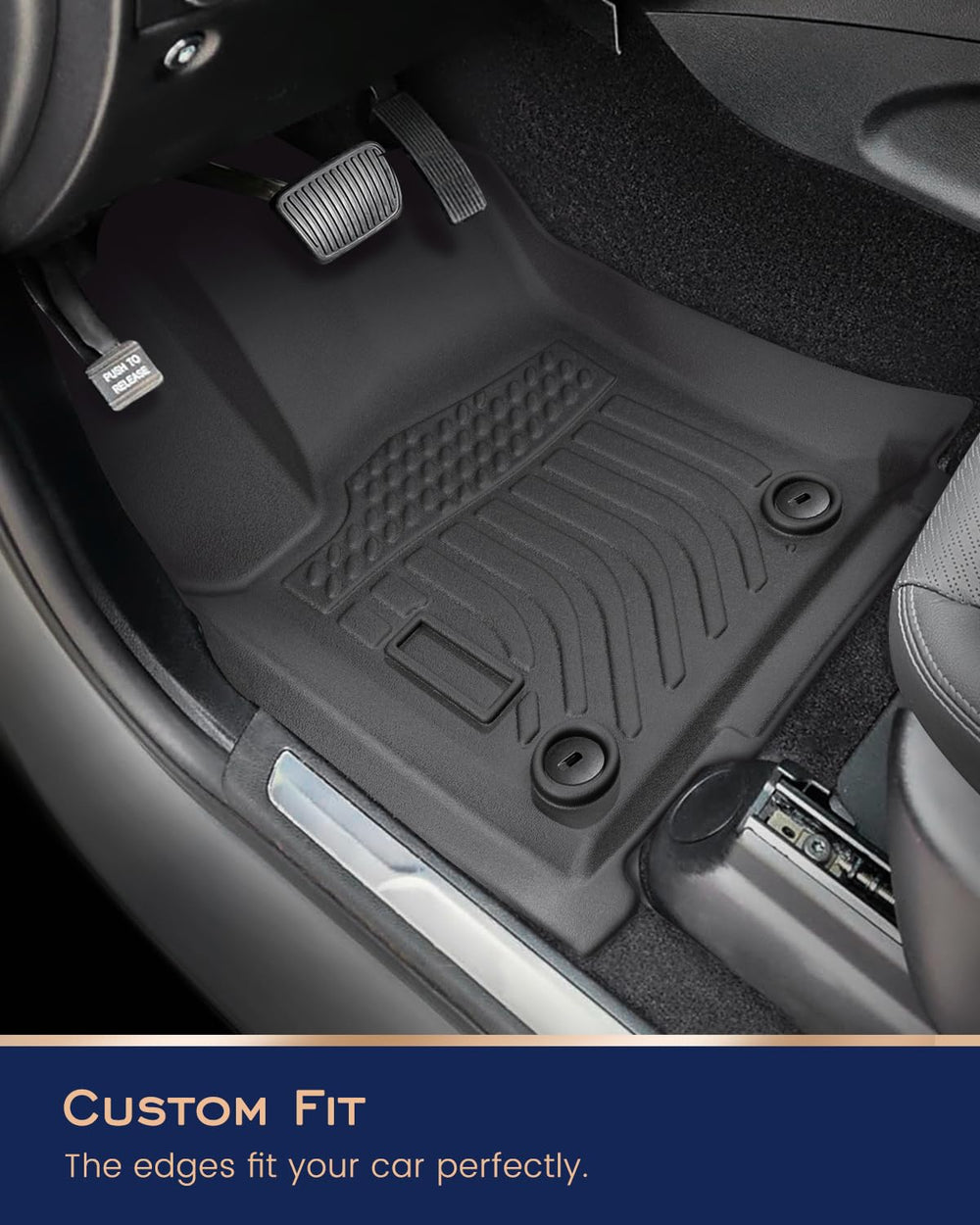 CreekT Jeep Grand Cherokee driver-side floor mat with enhanced grip during daily driving.
