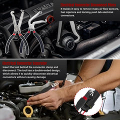 CRELYSTER 60-degree pliers 37980 provide access to tight engine bays