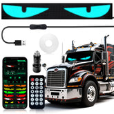 CRILEAL windshield LED eyes display front view for high visibility.