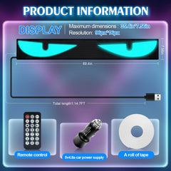 CRILEAL app control interface on smartphone enables quick content updates.