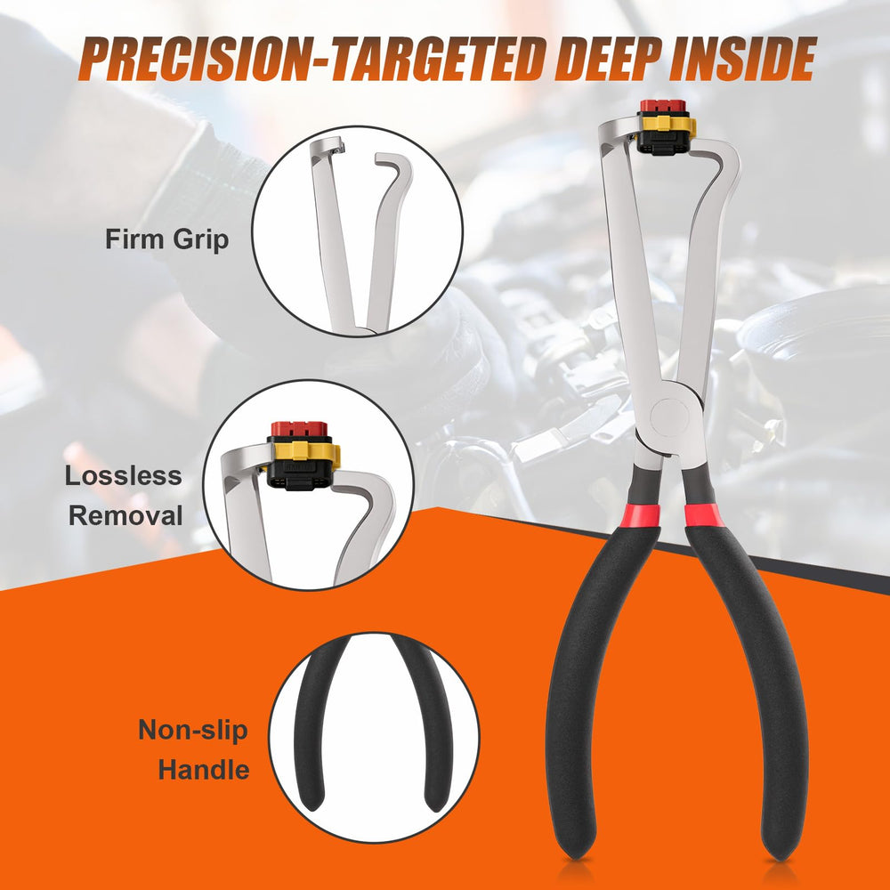 Crizendo hose clamp plier helps secure or release fuel and coolant lines