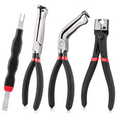 Crizendo 4PCS straight-head disconnect pliers reach tight engine spaces for precise removal