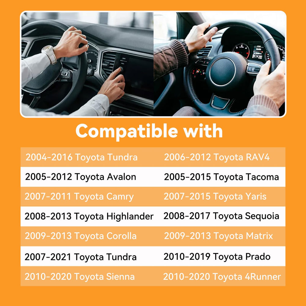 Crometia 84306-06140 replacement side view, rugged build withstands Toyota cabin conditions.